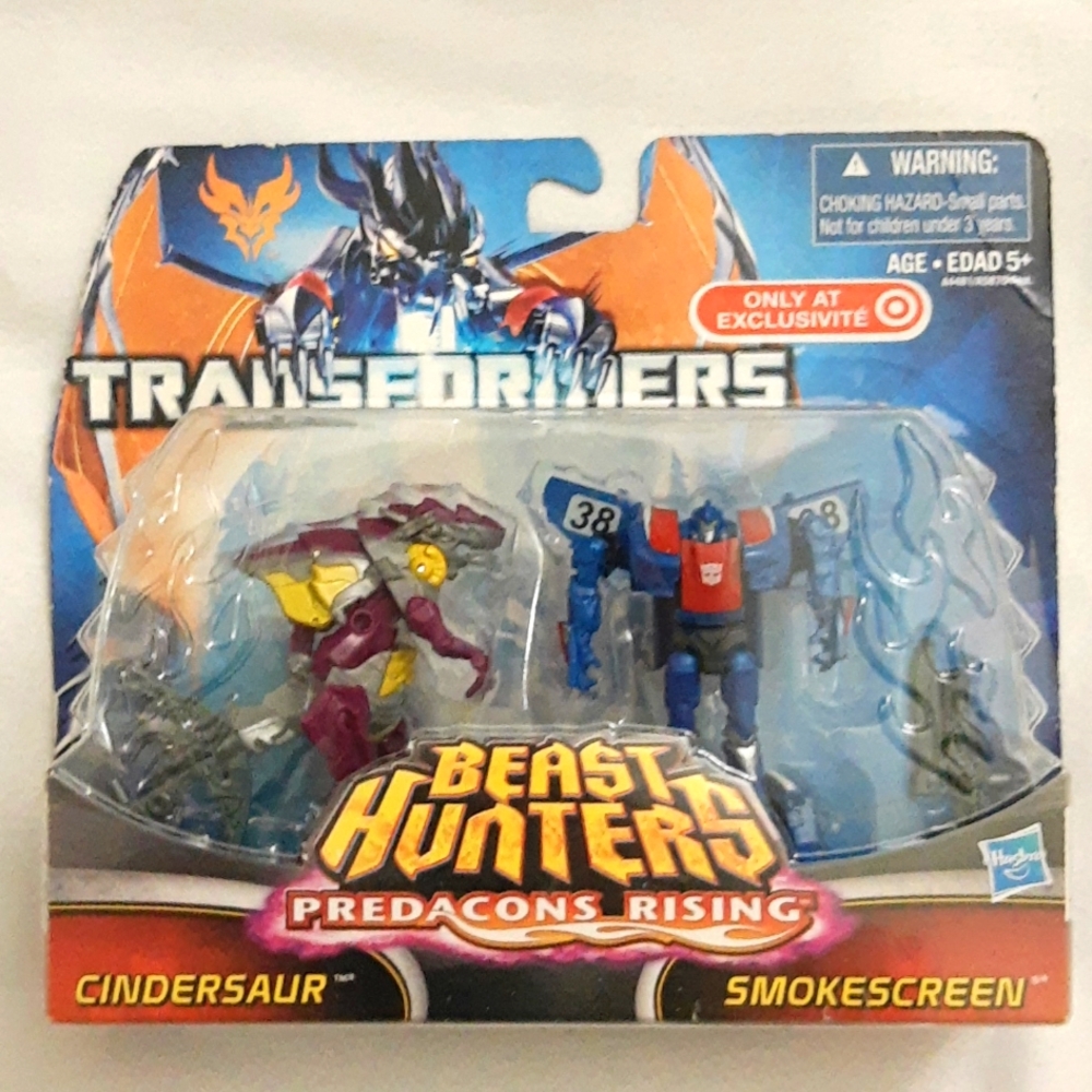Transformers Beast Hunters Predacons Rising Cindersaur Smokescreen SEALED